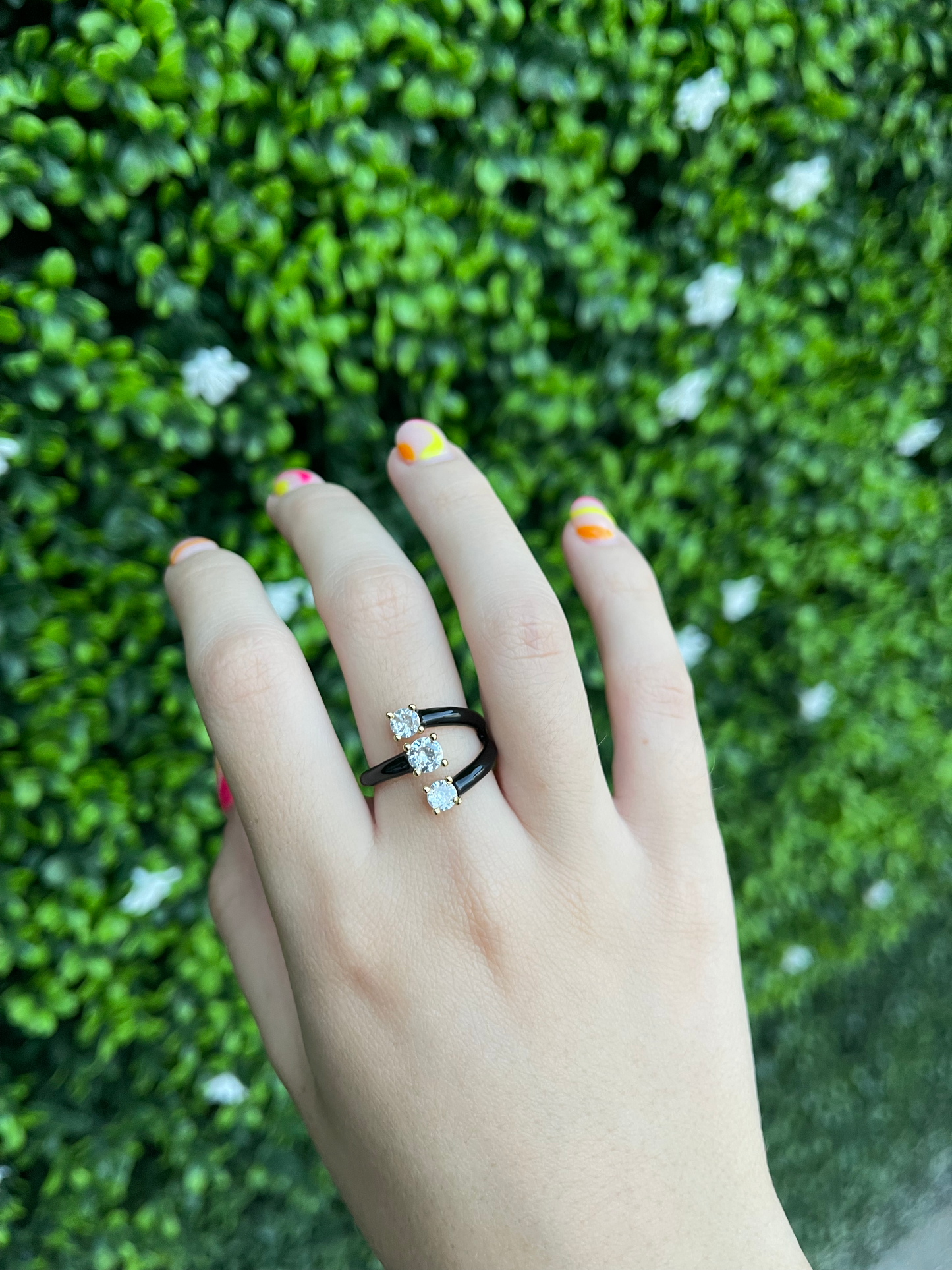 Anillo Triple Negro