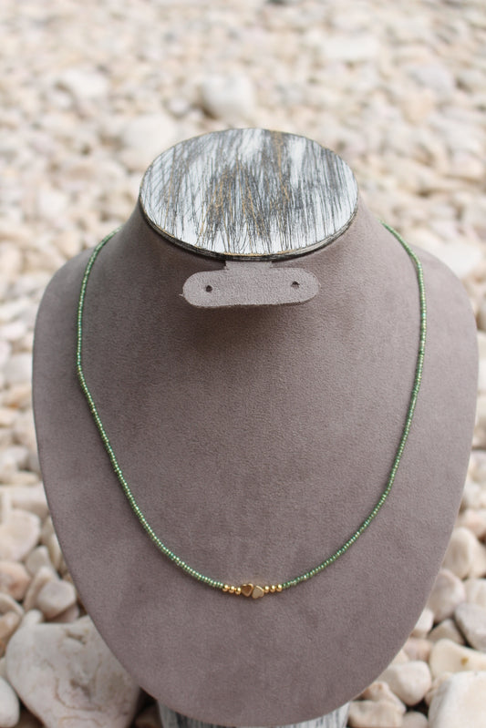 Collar Verde Tornasol Mini
